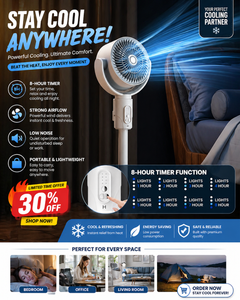 STANDING FAN POWERFUL COOLING ANYWHERE